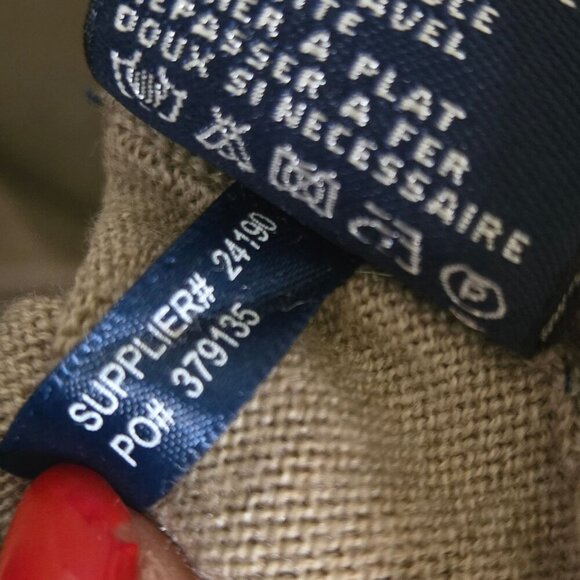 Ralph Lauren Sport 90s Merino Wool Boyfriend Fit Vz neck Cardigan Sweater Size M - Picture 8 of 9